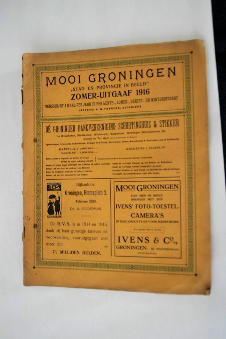 Diverse - Zeldzaam 7 x Mooi groningen - geïllustreerd maandblad voor stad en provincie [1916,1917, 1933 en 1938] (7 foto's)