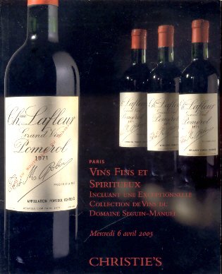 Christie`s - Vins Fins et Spiritieux (Veilingcatalogus 06-04-2005 Paris)