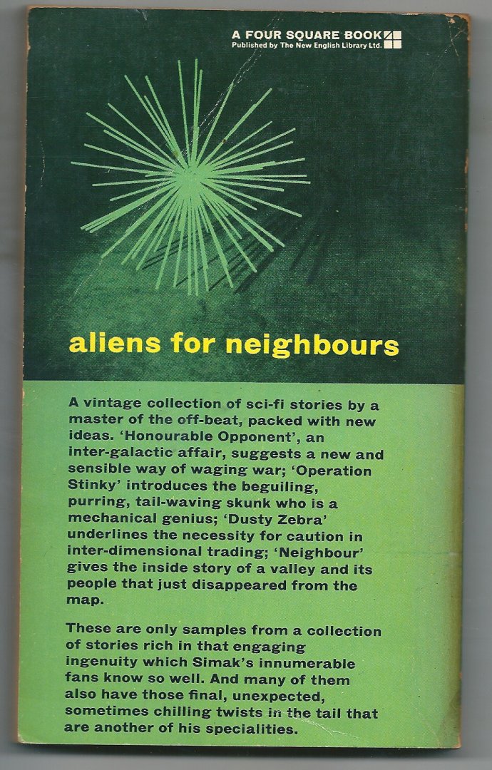 Simak., Clifford - Alien for neighbours