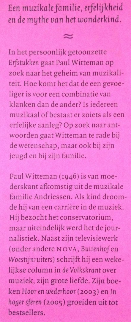 Witteman, Paul - Erfstukken