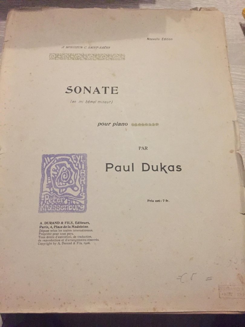 Paul Dukas - Sonate
