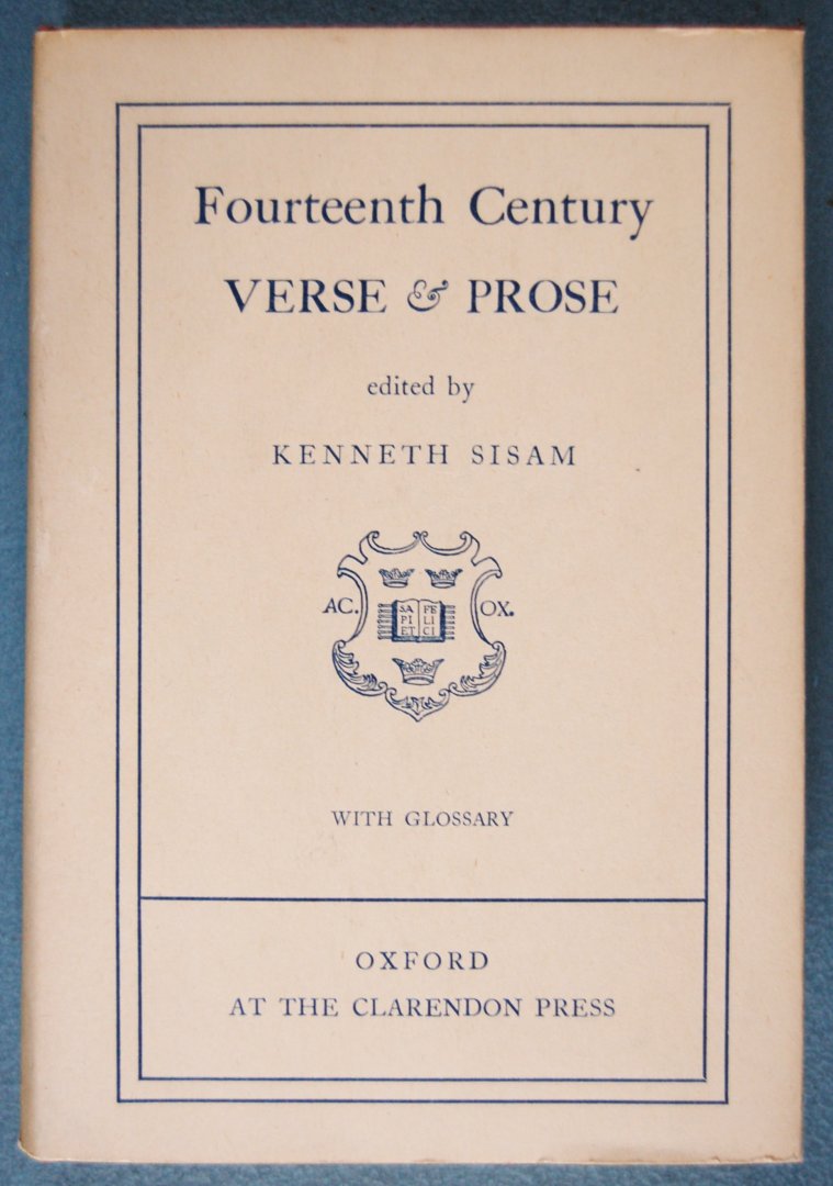 Sisam, Kenneth (edited by) - Fourteenth Century Verse & Prose