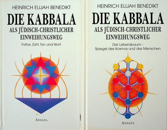 Benedikt, Heinrich - Die Kabbala als jüdisch-christlicher Einweihungsweg. Vol. 1: Farbe, Zahl, Ton und Wort als Tore zu Seele und Geist. Vol. 2: Der Lebensbaum - Spiegel des Kosmos und des Menschen