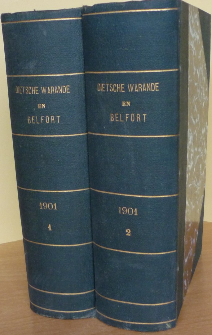  - Dietsche Warande en Belfort 2de jaargang, 1ste en 2de halfjaar 1901 compleet