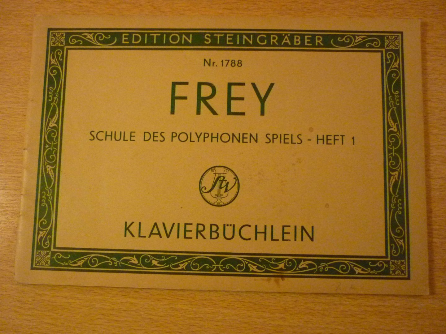 Frey; Martin - Schule des polyphonen Spiels - Helft I. Klavierbuchlein