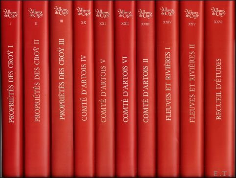 DUVOSQUEL JEAN-MARIE ( ed.).  Narmon, Fran ois (1934-2013) - baron, pr sident du Comit  de direction du Cr dit Communal. Auteur van voorwoord, inleiding, etc Croy, Charles de (1560-1612) - duc d'Arschot. Auteur - Albums de Croy, Recueil d' tudes. Table g n rale et index, (27 volumes), set complete. Albums de Cro .