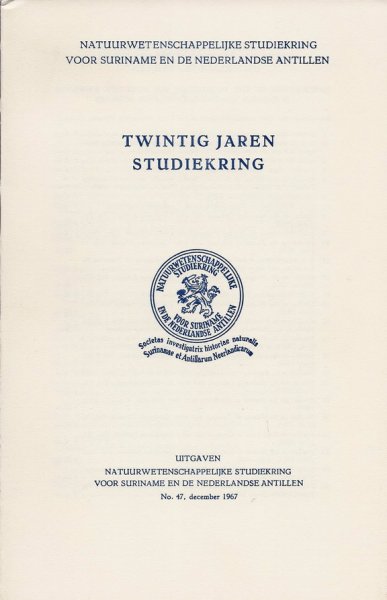 Wagenaar Hummelinck, P. - Twintig jaren studiekring; 1945 - 1967.