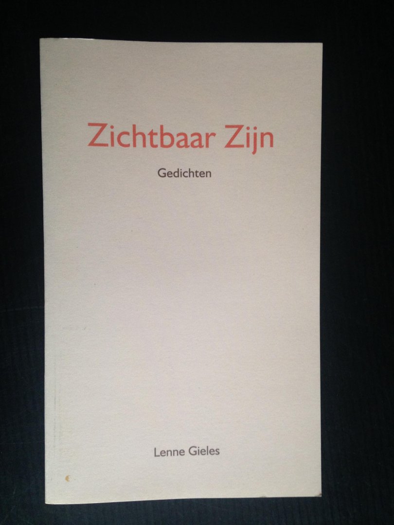 Gieles, Lenne - Zichtbaar Zijn, gedichten