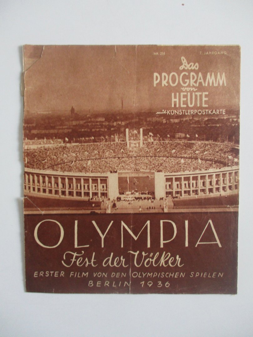Paul Ickes - 2 x Programma Olympia Berlin 1936