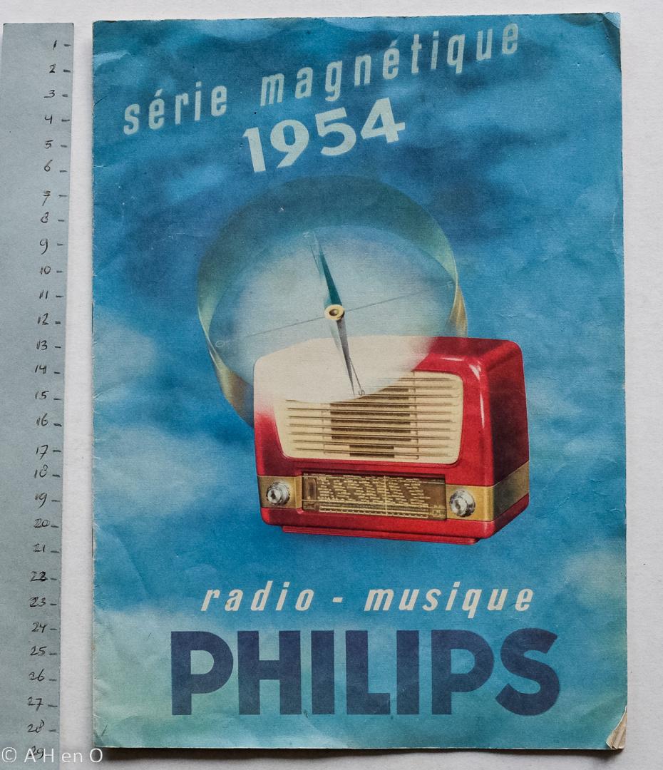 Philips Gloeilampenfabrieken Nederland n.v., Eindhoven - Série magnétique 1954 - radio- musique Philips
