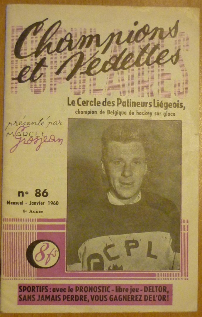 Grosjean, Marcel - Champions et Vedettes n° 86 Janvier 1960