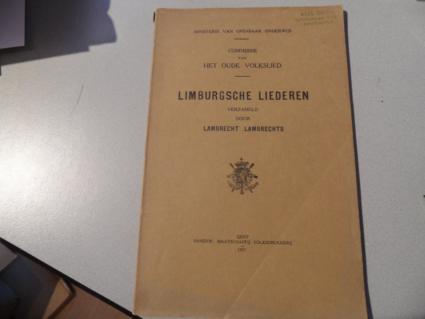 Lambrechts, Lambrecht - Limburgsche liederen