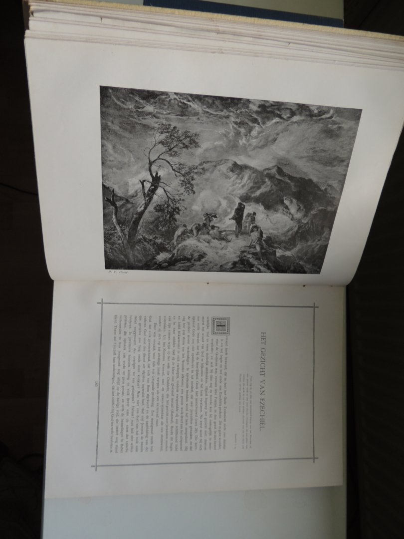 Flier,Dr. G.J. van der; Gunning, Dr. J.H. (JHzn); Jonker, Dr. A.J.Th.; Nes, Dr. H.M. van ; Ulfers, S. (bijschrijvingen bij getoonde platen) - Gewijde Kunst, Honderd platen naar schilderijen van bekende meesters ( uit A.G. TEMPLE's "Sacred Art") met bijschriften