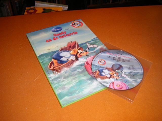 Div. aut; Pleysier, Claudie (vertaling nl) - Goofy en de tovervis [Disney Boekenclub] Compleet met CD met liedje en verhaal.