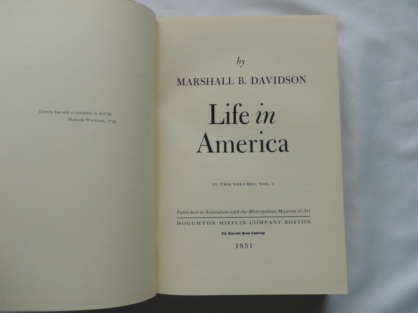 Davidson Marshall B. - Life in America VOLUME 1  VOLUME 2