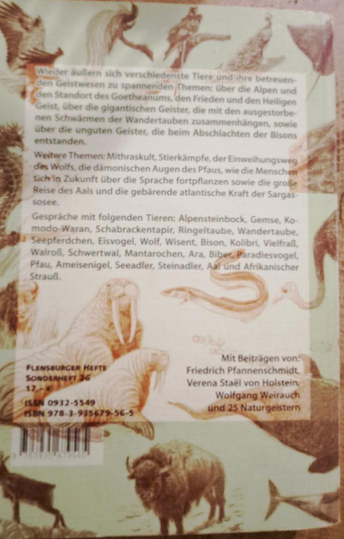 Flensburger  Hefte 26 Sonderheft - Gespräche mi Tieren 4. Naturgeister 14