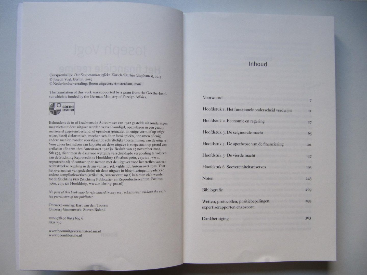 Vogl, Joseph - Het financiële regime