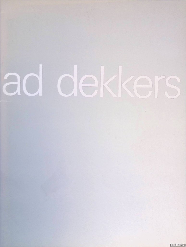 Wilde, E. de - Ad Dekkers catalogusnummer 689