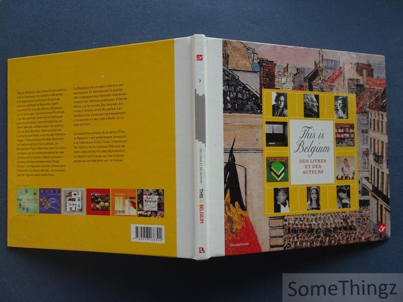 Majke Jongen (red.). - This is Belgium. Des livres et des auteurs. (Avec feuillet de timbres orig.)