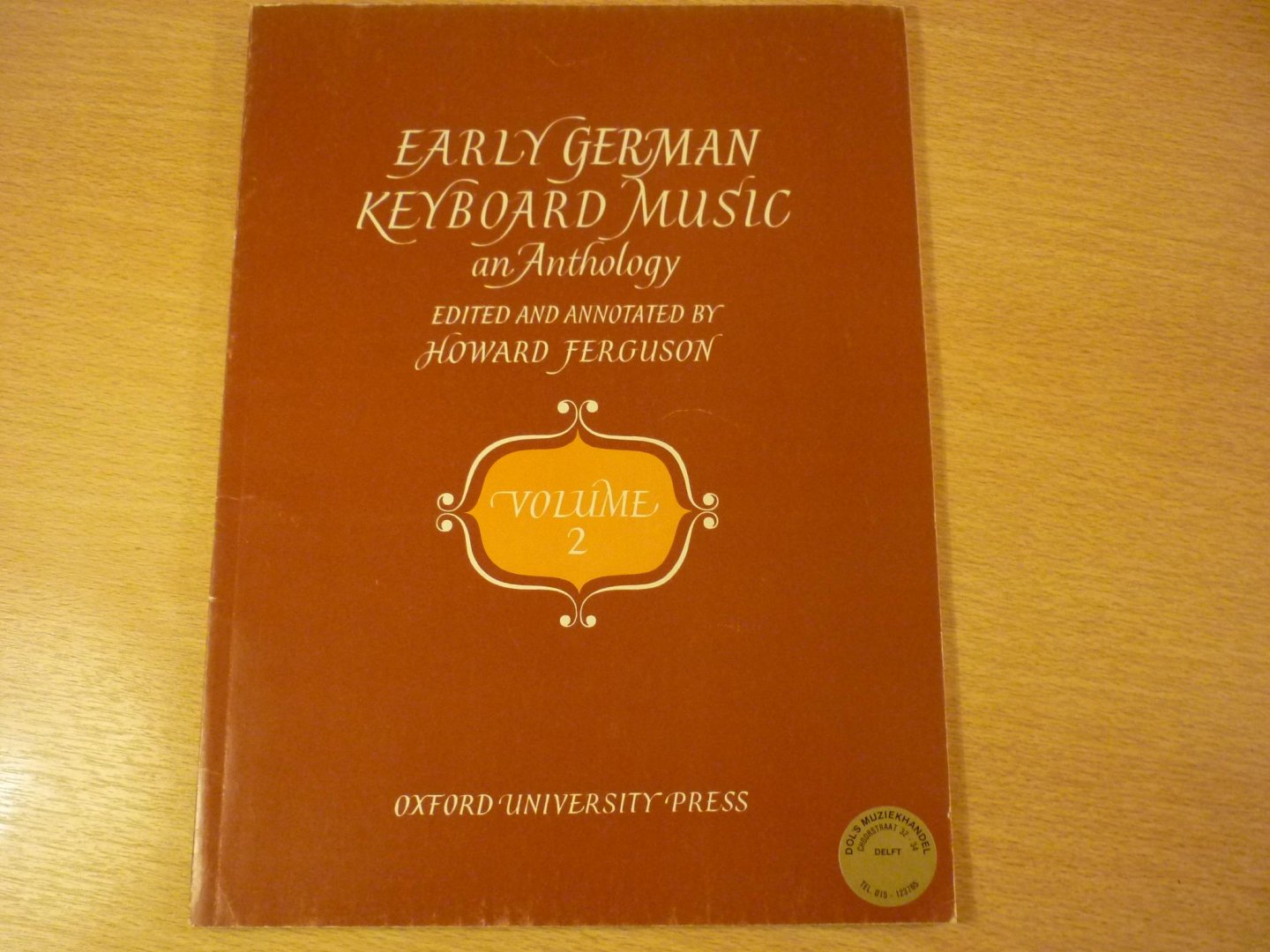 Ferguson; Howard (edited and annotated by) - Early German Keyboard Music an Anthology - Volume II