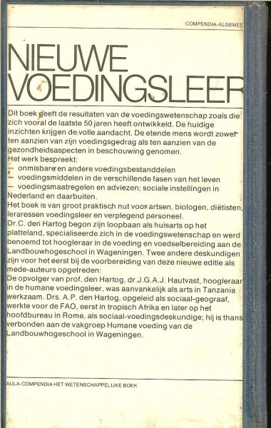 Hartog, C. den, en  J.G.A.J. Hautvast, & A.P. den Hartog - Nieuwe Voedingsleer