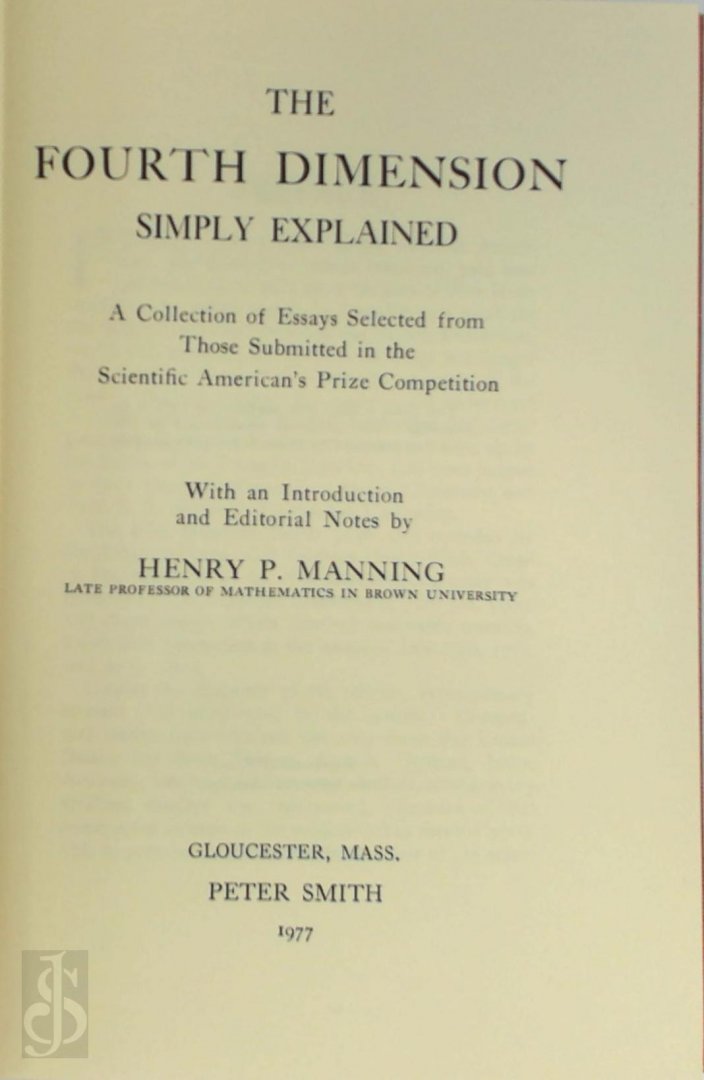 Henry P. Manning - Fourth Dimension Simply Explained A Collection of Essays Selected from Those Submitted in the Scientific American's Prize Competition