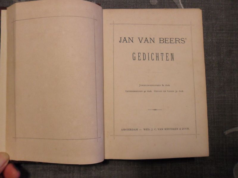 Beers van Jan - Jan van Beers' gedichten
