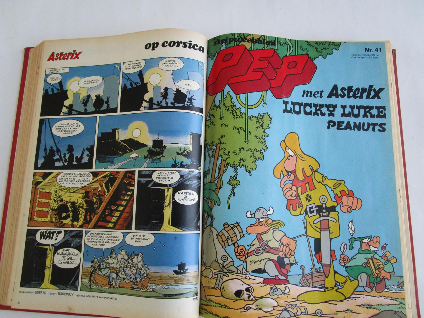 Oberon - 1973 Pep nr 35-52   - ingebonden stripweekblad -