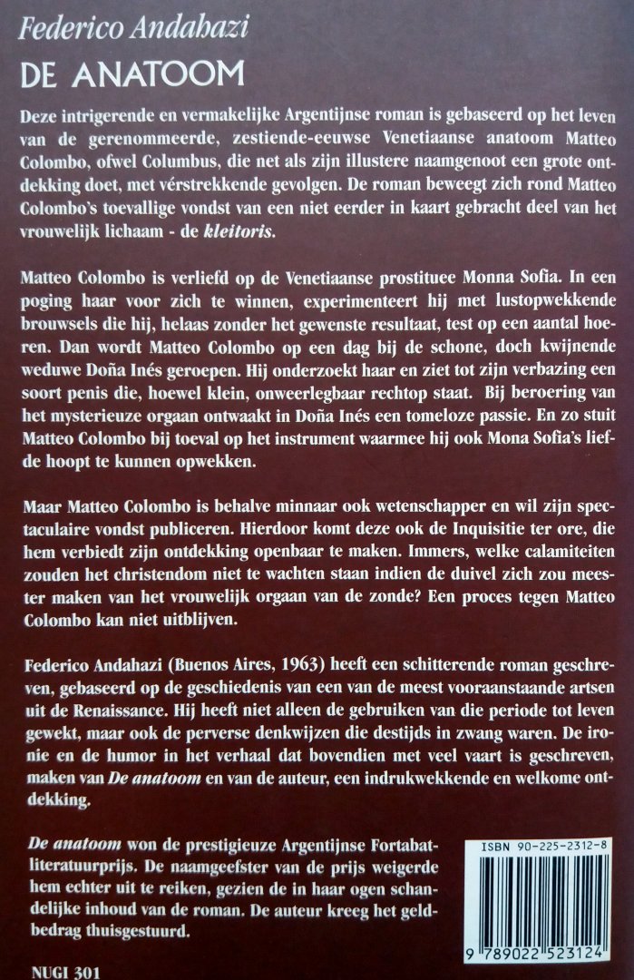 Andahazi, Federico - De anatoom