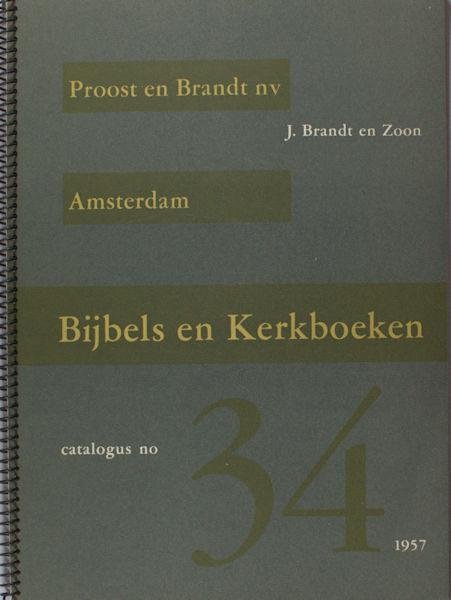 Proost en Brandt nv - Bijbels en Kerkboeken.