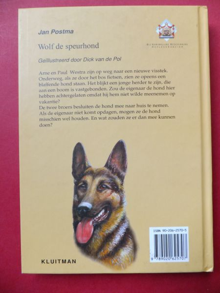 Postma, Jan - 1.WOLF de speurhond 1ste druk.1.WOLF de speurhond 19de 17. Smokkelaars op het strand 3de druk.