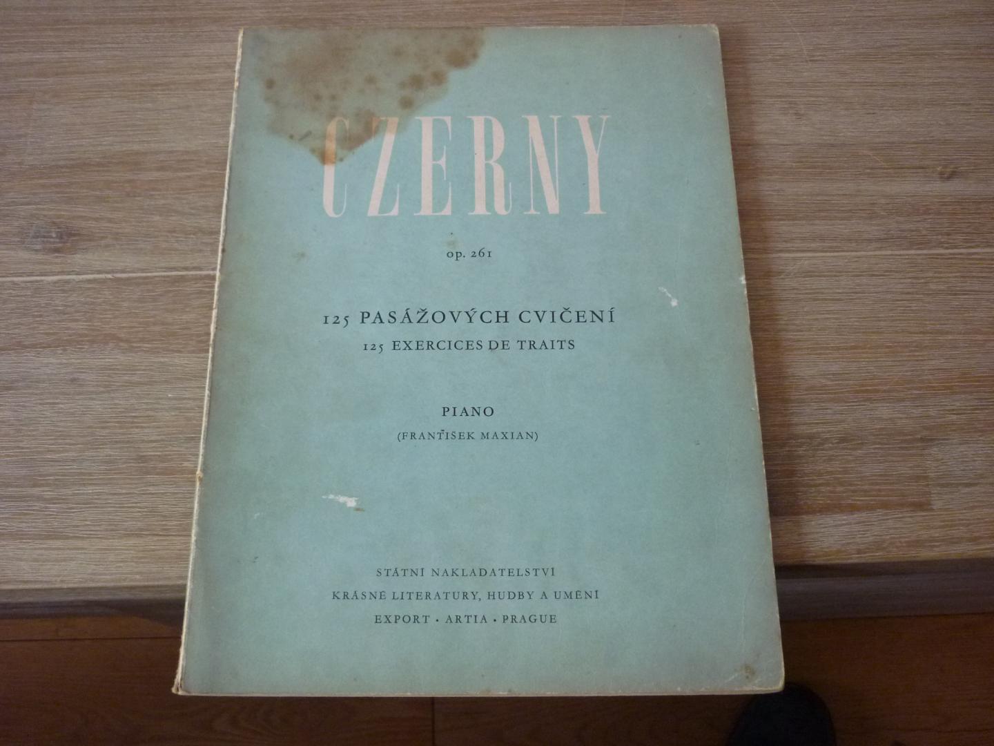 Czerny; Carl (1791–1857) - 125 Passagenübungen op. 261 für Klavier - voor Piano (Rev. Frantisek Maxian)