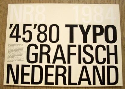 JONGEJANS, CHARLES. - '45/'80 typografisch Nederland.