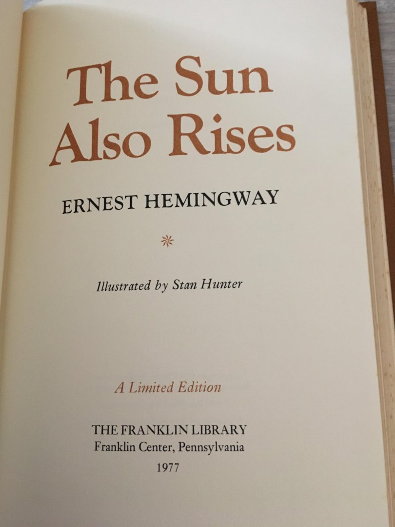 Ernest Hemingway - The 100 Greatest Masterpieces the Sun Also Rises