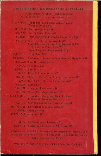 Thukydides .. Ubertragen und bearbeitet von Josef Feix - Der Peloponnesische Krieg
