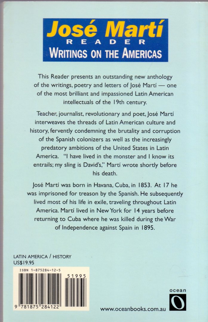 Marti J. ( ds1308) - Readers, writings on Americas