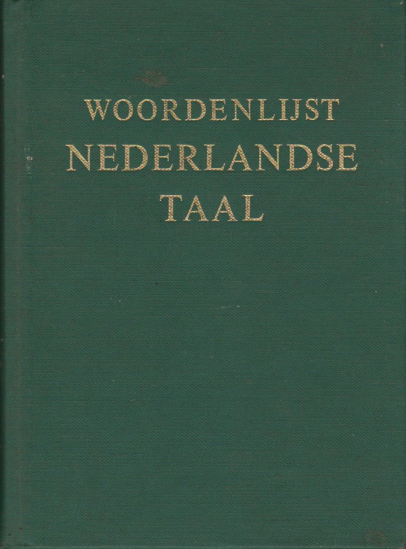  - Woordenlijst van de Nederlandse Taal