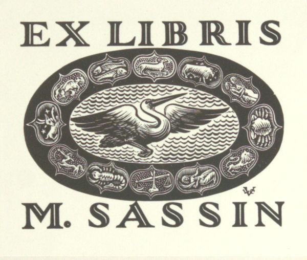 Champion, Valentin Le - Exlibris voor M. Sassin.