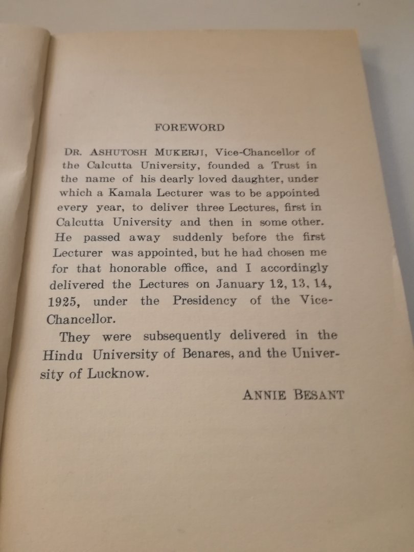 Annie Besant - Indian ideals