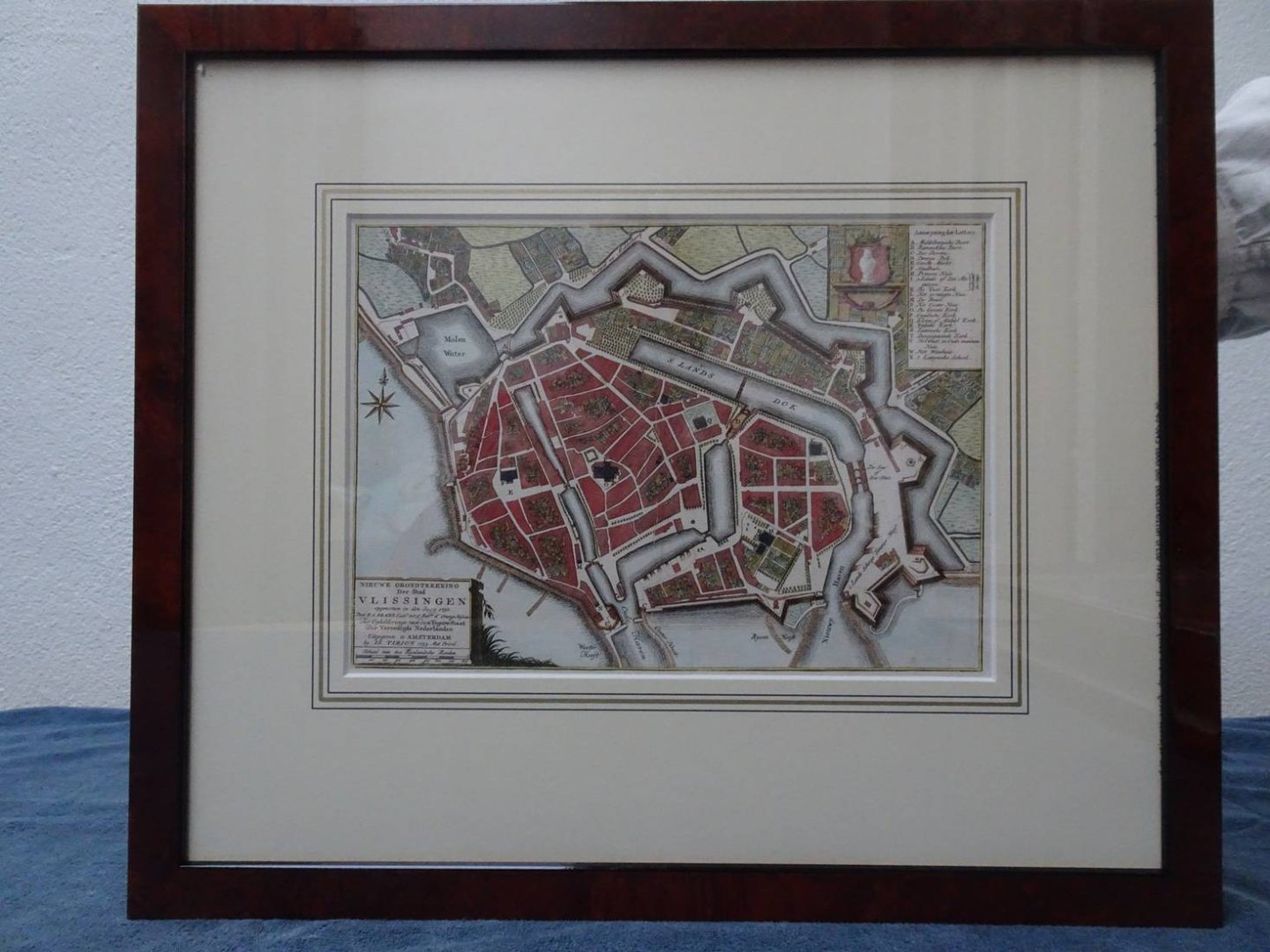 Vlissingen. - Nieuwe grondtekening der stad Vlissingen.