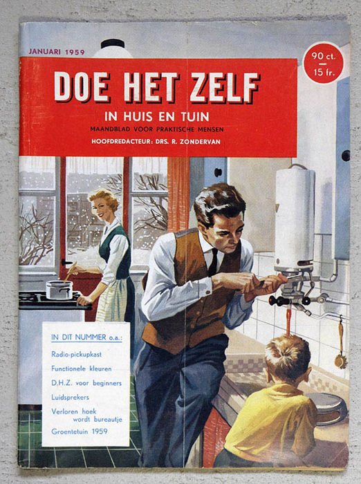 Zondervan R. e.a. - Doe het zelf in huis en tuin maandblad 1959 mnd.jan./ febr /mrt/ april /mei/ juni/ juli/ sept[ zonder omslag]/ okt/ nov /dec.