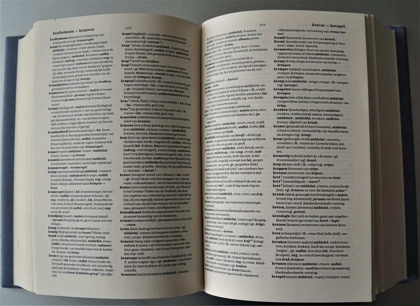 Veen, P.A.F. van - Etymologisch woordenboek , de herkomst van onze woorden