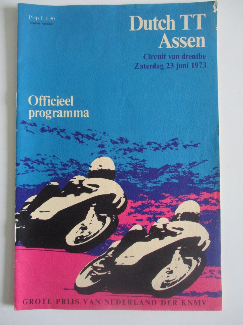  - Officieel programma Dutch TT assen 23 juni 1973