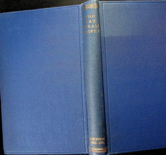 Ward, J.S.M. - Who was Hiram Abiff?