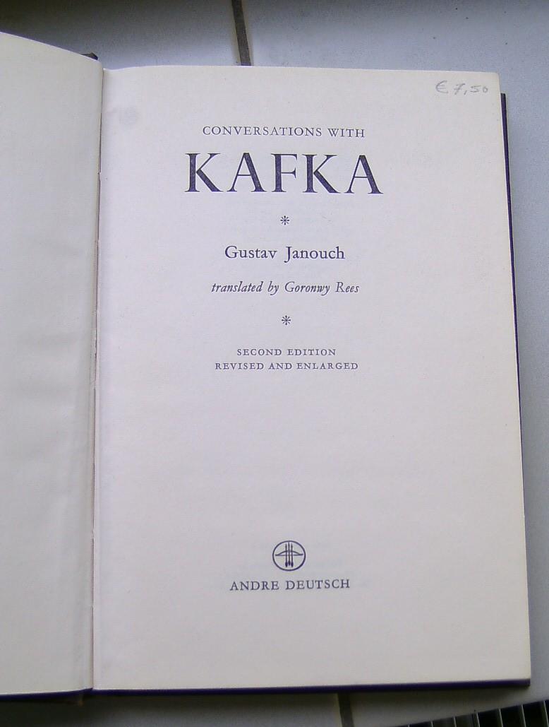 Janouch, Gustav, - Conversations with Kafka