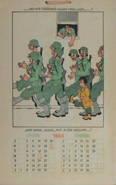Links, Karel Leendert. - Kalender voor het jaar 1944.