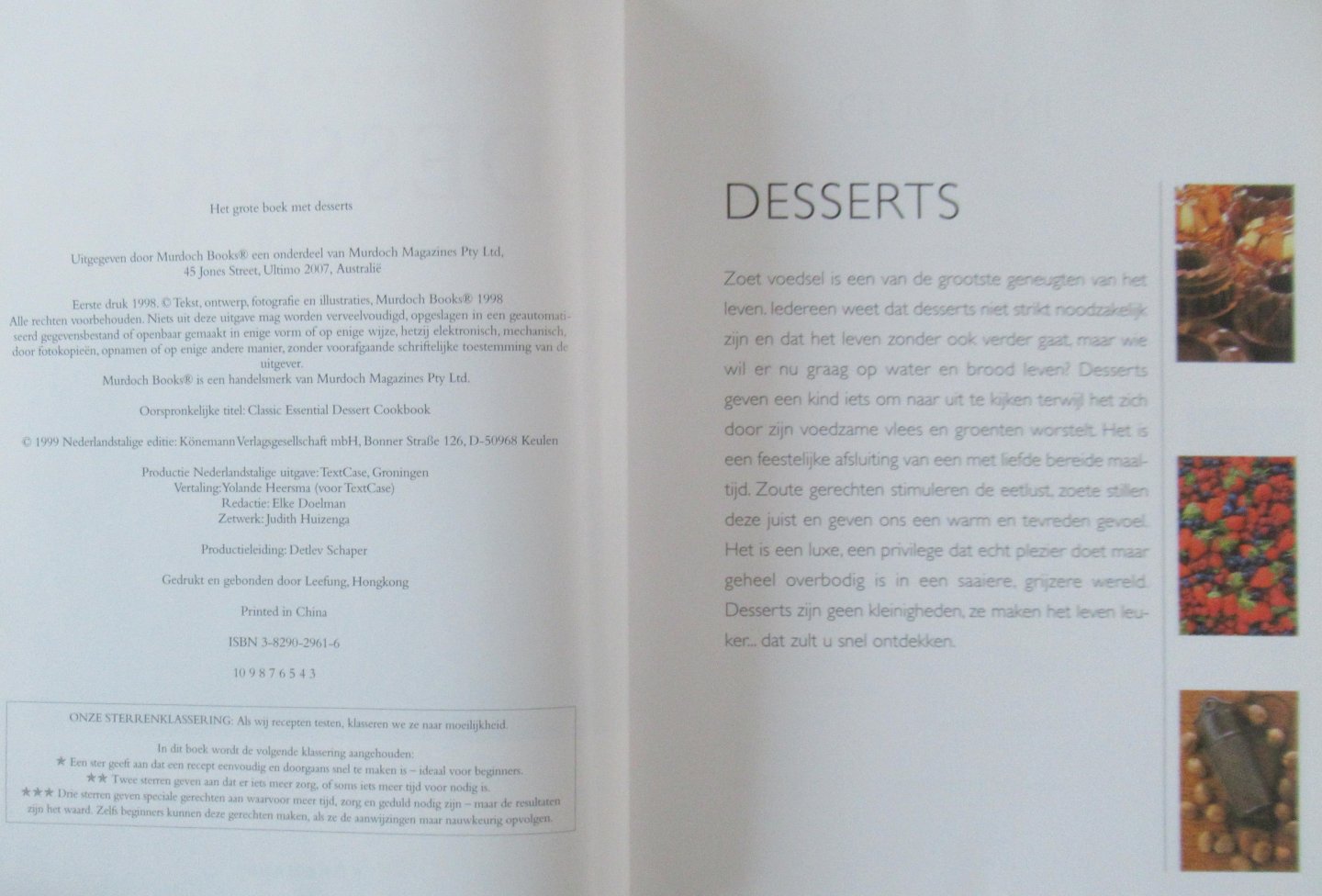 Heersma, Yolande e.a. - Het grote boek met dessserts