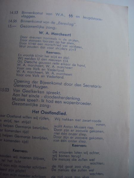  - De nationaal socialistische beweging in Nederland viert 14 december 1941 te utrecht haar tienjarig bestaan