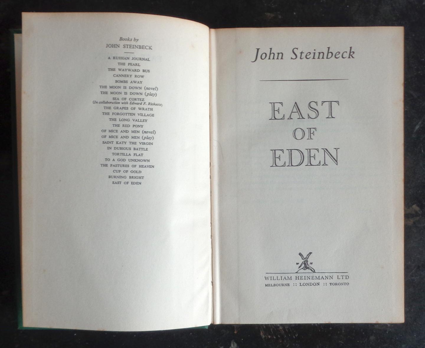Steinbeck, John - East of Eden