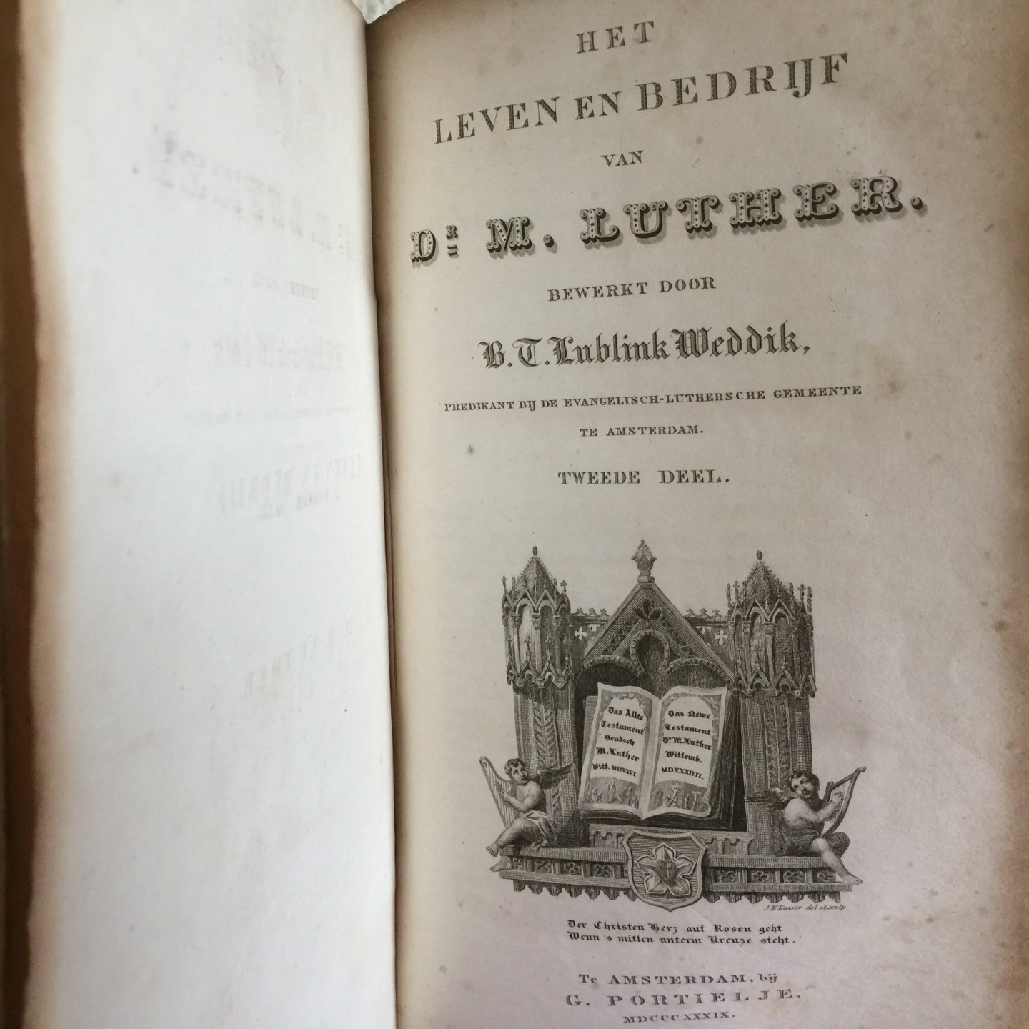 Lublink-Weddik - Het leven en bedrijf van DR. M. LUTHER, predikant bij de Luthersche Gemeente te Amsterdam